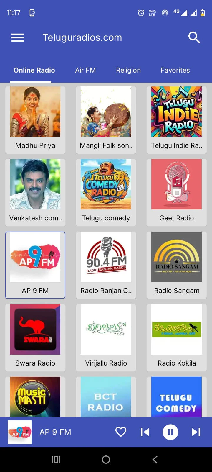 Telugu FM Radio App - Stations